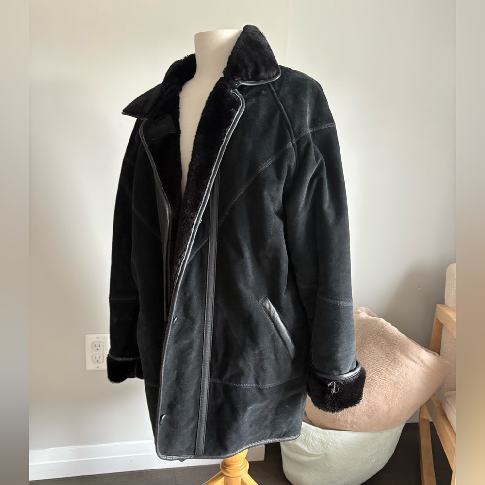Women’s Black Shearling Coat